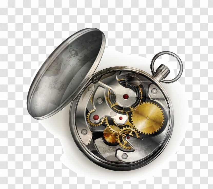 Clock Euclidean Vector Photography Illustration - Pocket Watch Transparent PNG