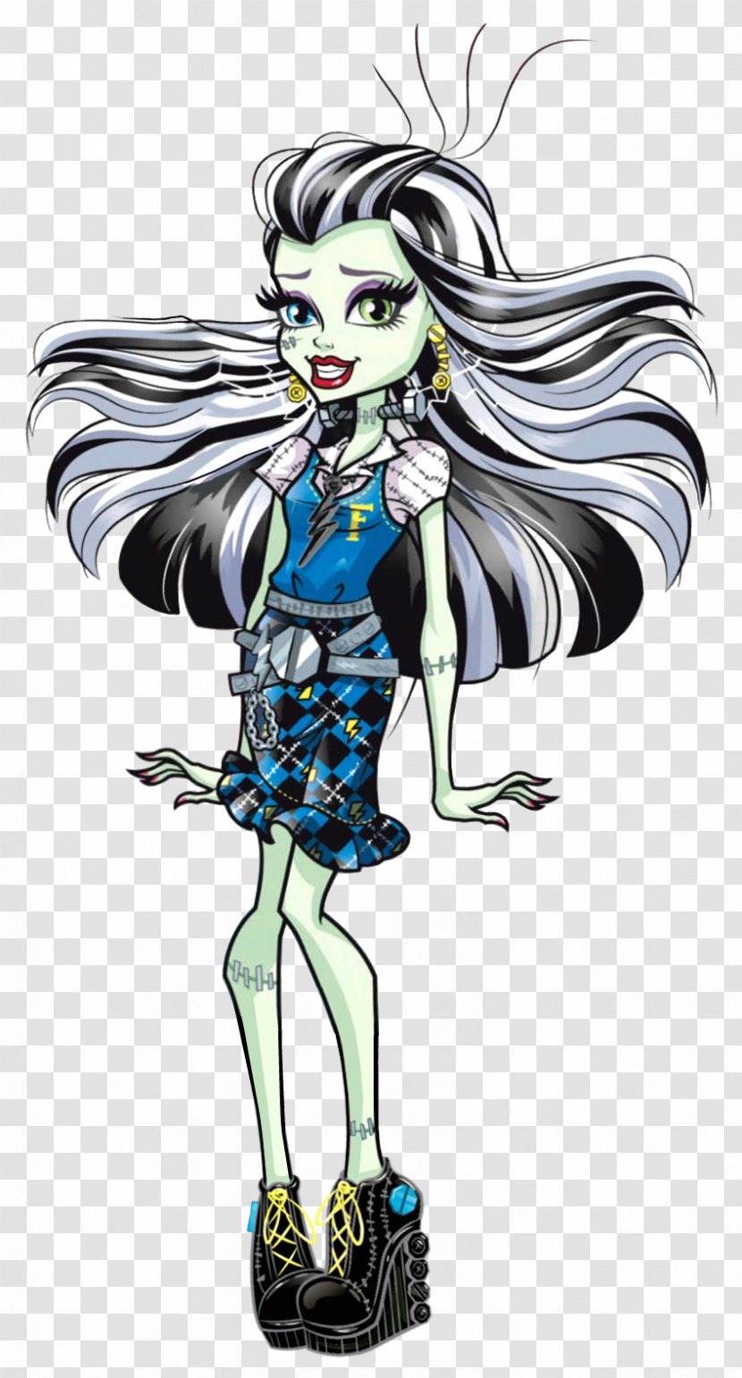 Monster High Frankie Stein Clawdeen Wolf Cleo DeNile Lagoona Blue - Fictional Character - Doll Transparent PNG