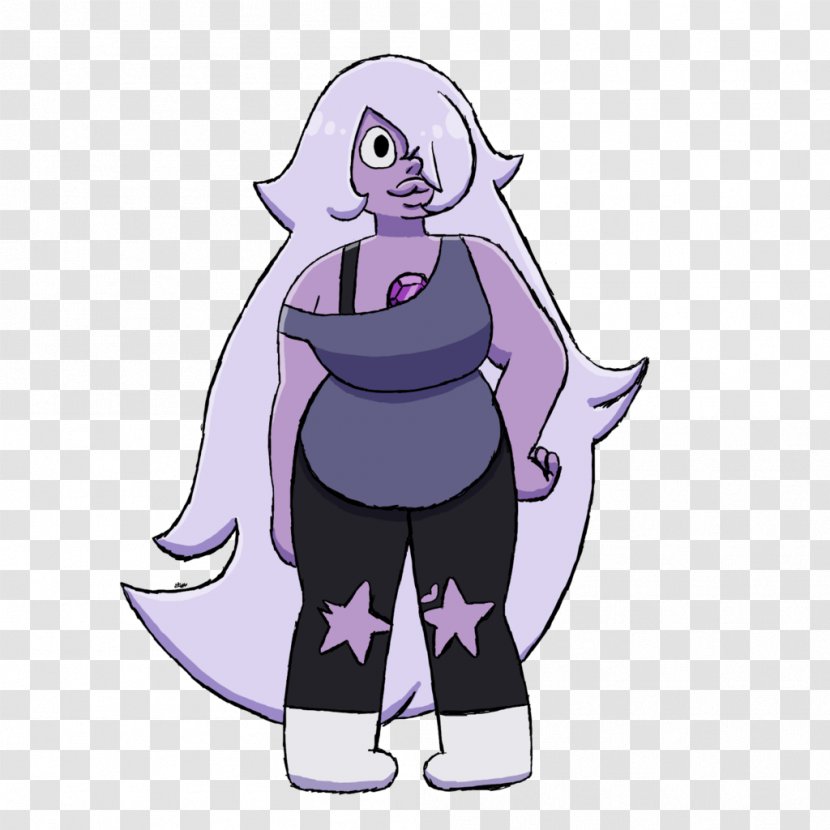 Cartoon Network Amethyst Animated Series Character - Silhouette Transparent PNG