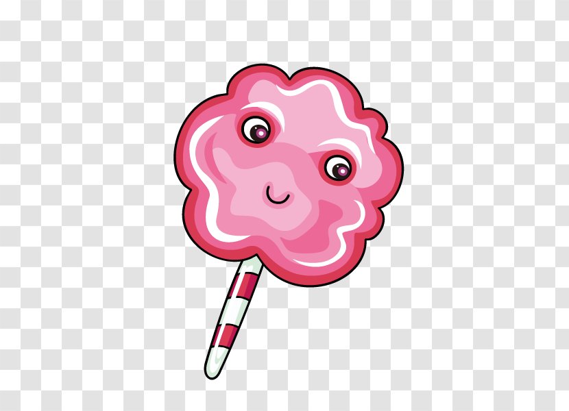 Lollipop Cotton Candy Food Drawing Clip Art - Flower Transparent PNG