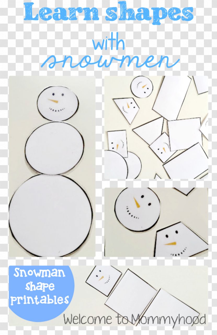 Child Pre-school Toddler Snowman Shape - Text Transparent PNG