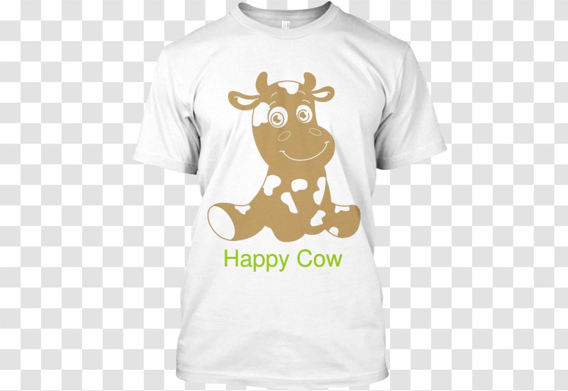 T-shirt Hoodie Sleeve Clothing - Tshirt - Happy Cow Transparent PNG