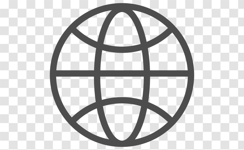 Globe World - Black And White Transparent PNG