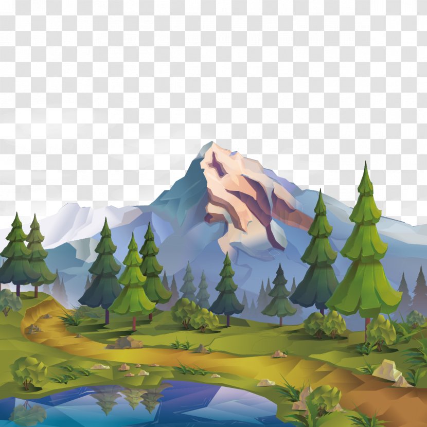 Nature Landscape Euclidean Vector - Ecoregion - Jungle Transparent PNG