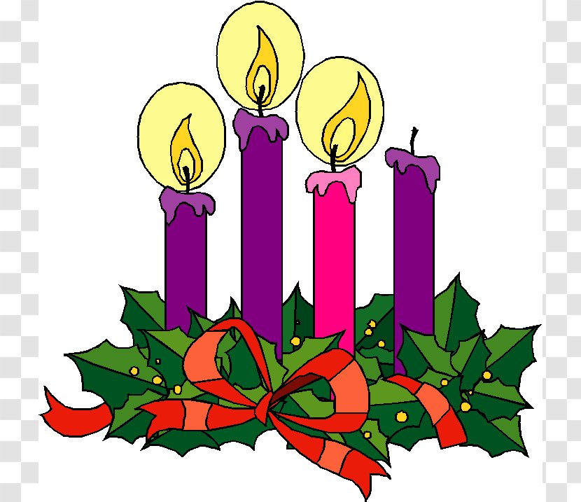 Advent Sunday Wreath Gaudete Clip Art - Images Christmas Candles Transparent PNG