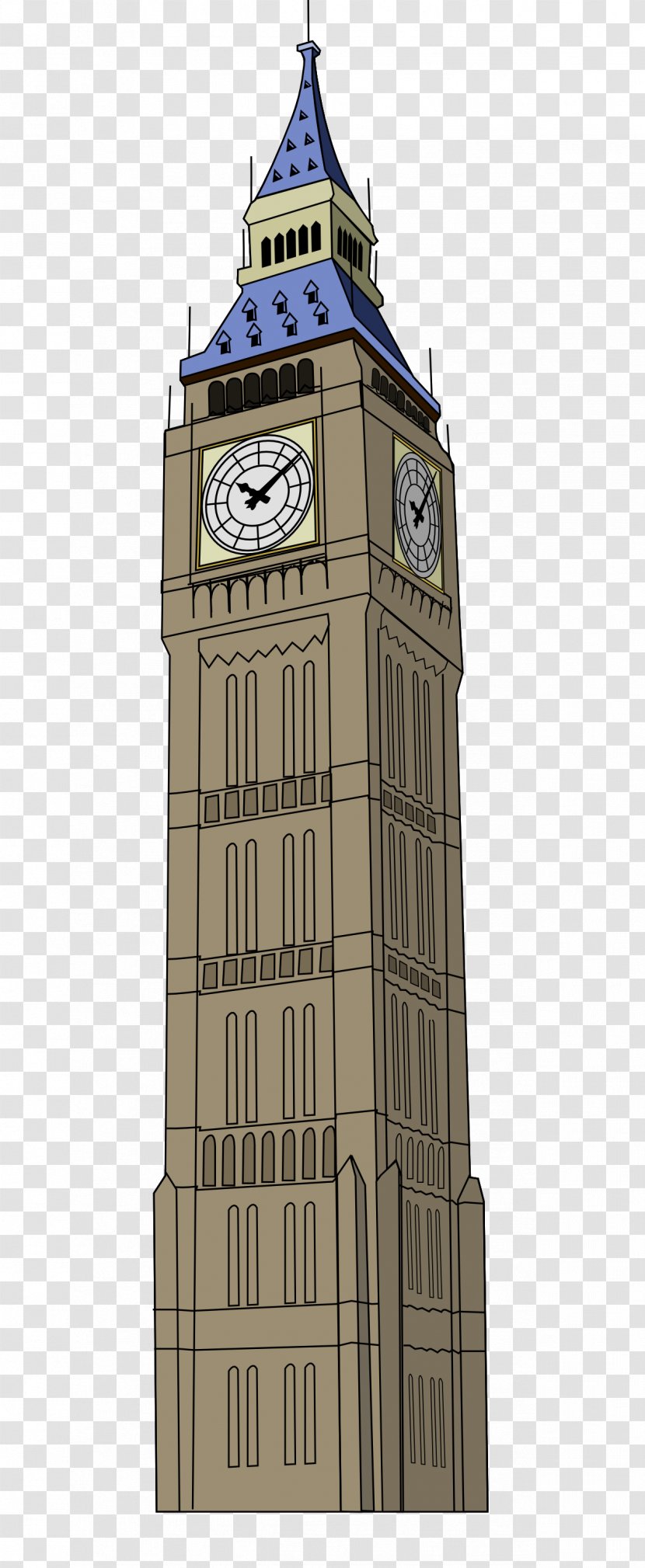 Big Ben Palace Of Westminster Clip Art - Facade - Clock Cliparts Transparent PNG