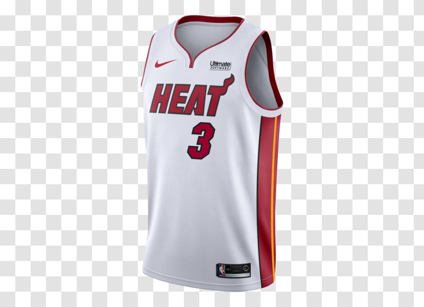 Miami Heat 2017–18 NBA Season Jersey Swingman Nike - White Transparent PNG