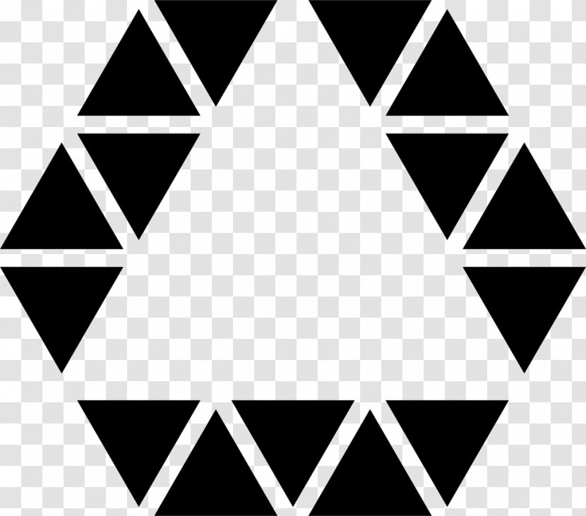 Triangle - Black And White - Logo Transparent PNG