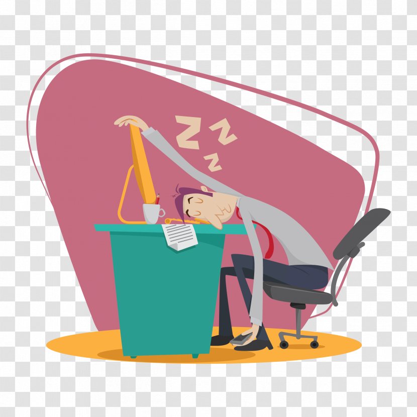 Freelancer Fiverr Nap Sleep Clip Art - Chair - Sleepy And Sleeping On The Table Transparent PNG