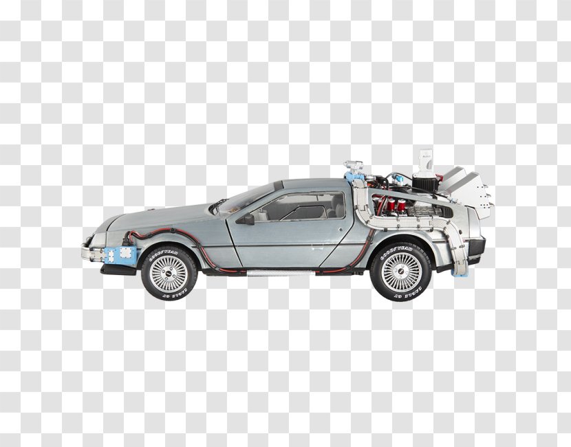 DeLorean DMC-12 Marty McFly Car Time Machine Back To The Future - Delorean Dmc12 Transparent PNG