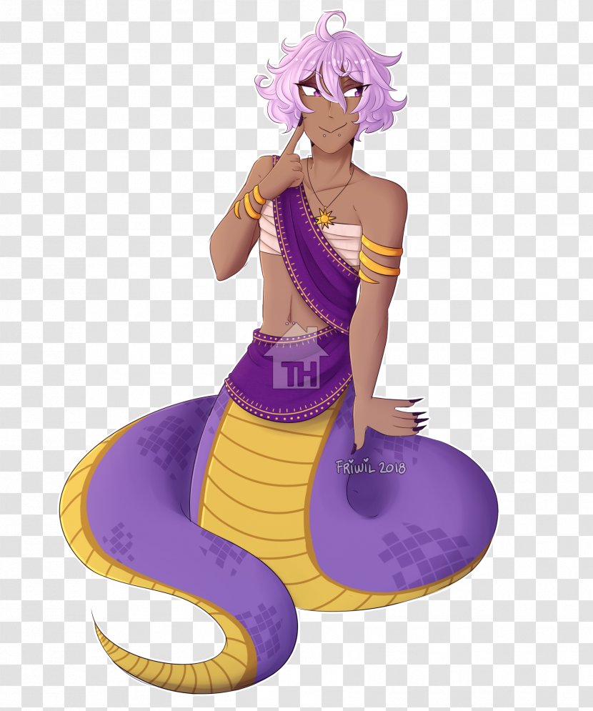 Illustration Cartoon Purple Figurine Legendary Creature - Mythical - Naga Cina Transparent PNG