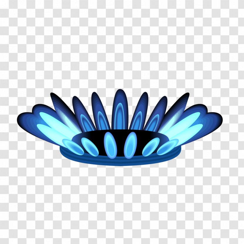 Flame Natural Gas Fire - Wing - Blue Transparent PNG