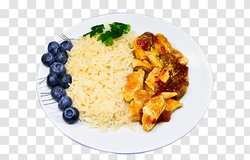 Healthy Diet Food Eating Weight Loss - Recipe - Blueberry Chicken Rice On A Plate Transparent PNG