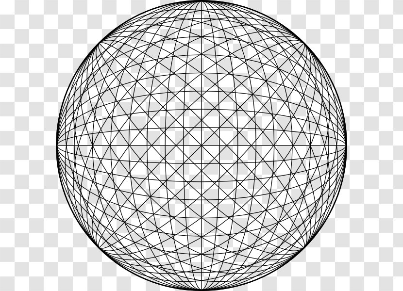 Sphere Clip Art - Spherical Geometry - Red Geometric Transparent PNG