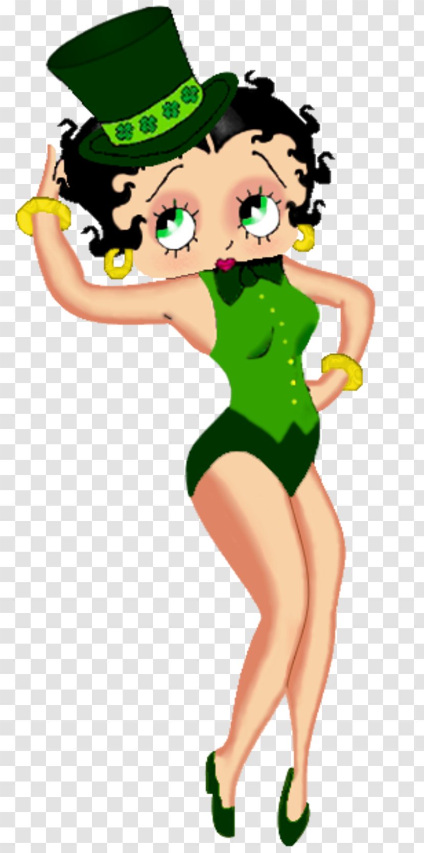 Betty Boop Cartoon Clip Art - Tree - Saint Patrick's Day Transparent PNG