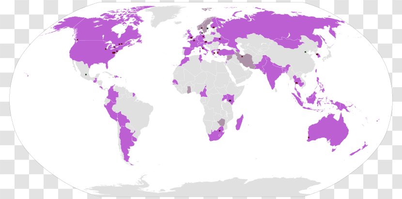 World Map Second War Old - Third - National Level Transparent PNG