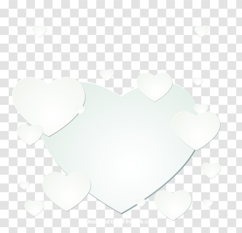 Petal Heart - Vector White Transparent PNG