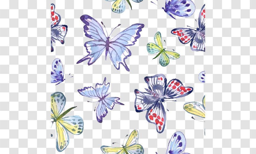 Creative Butterfly - Watercolor - Flower Transparent PNG
