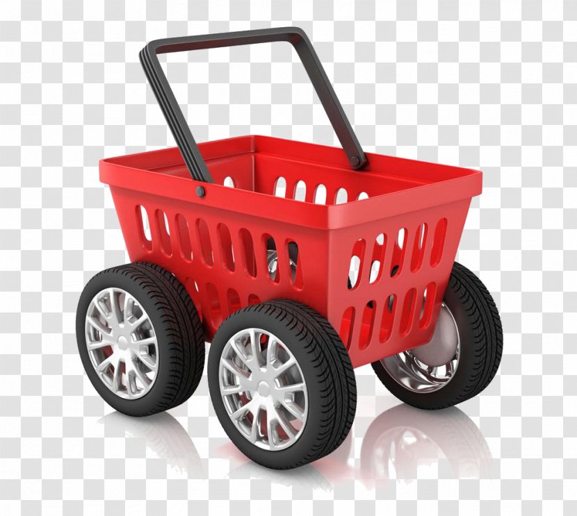 Shopping Cart Stock Illustration Wheel Photography - Motor Vehicle - Red Transparent PNG