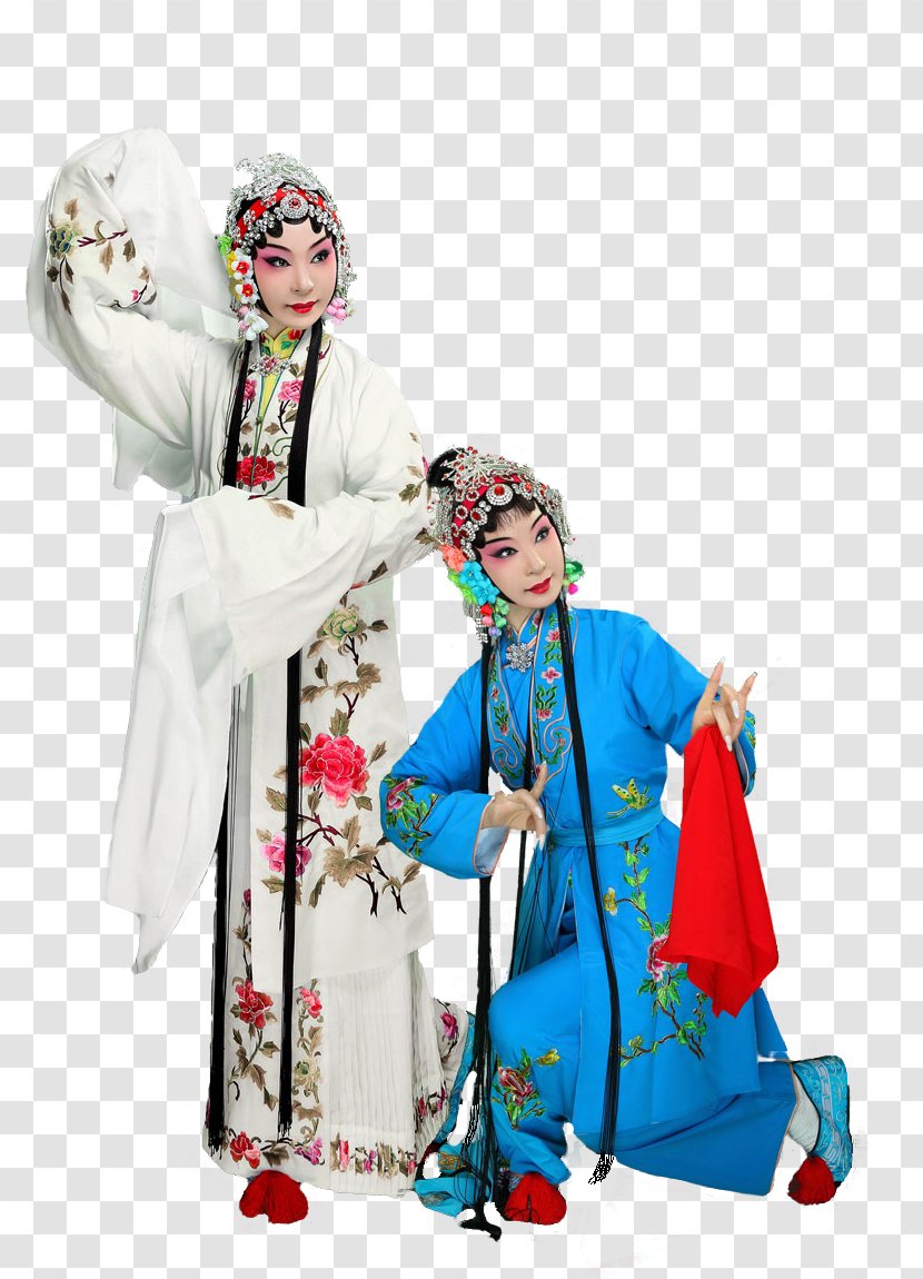 汉字百问 Pear Garden Chinese Opera Huangmei - Kimono - لهقم Transparent PNG