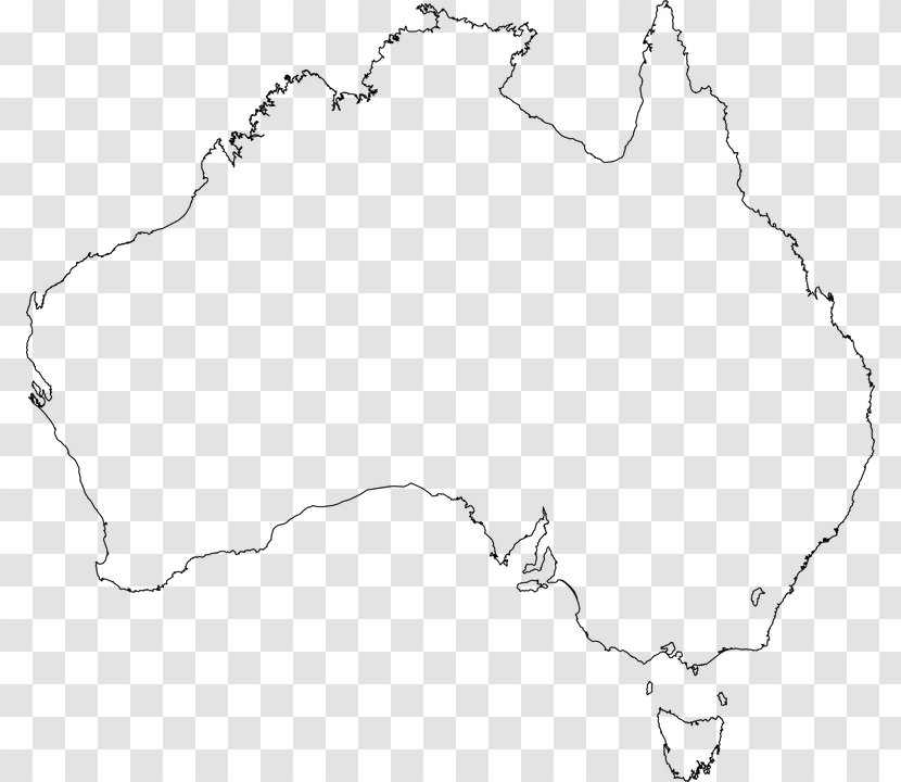 Australia Blank Map Clip Art - Geography Transparent PNG
