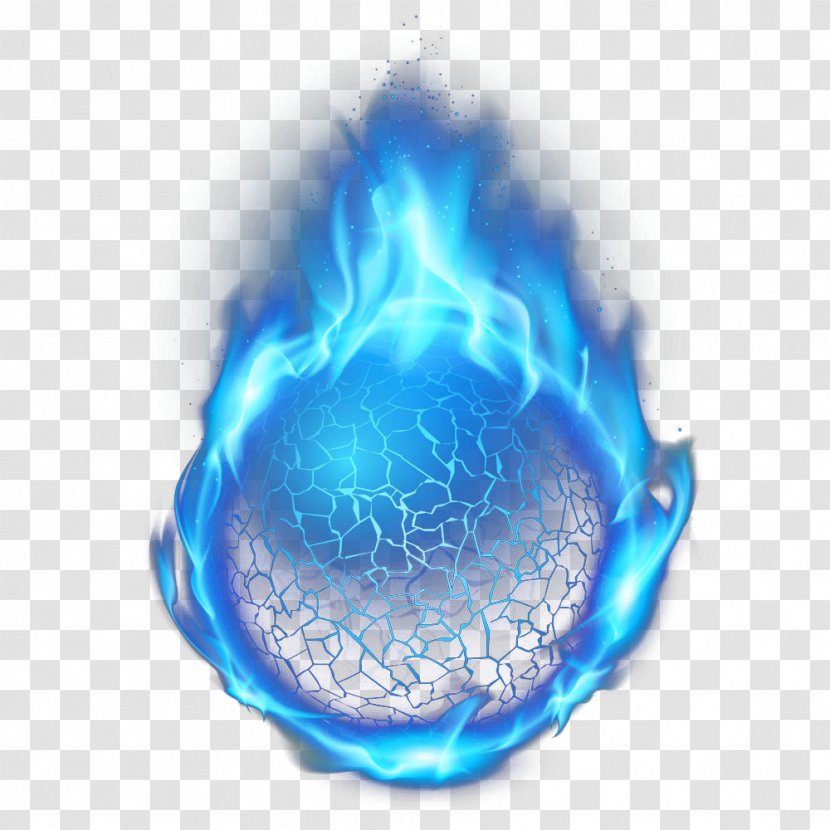 Light Flame Fire - Transparency And Translucency - Blue Balls Transparent PNG