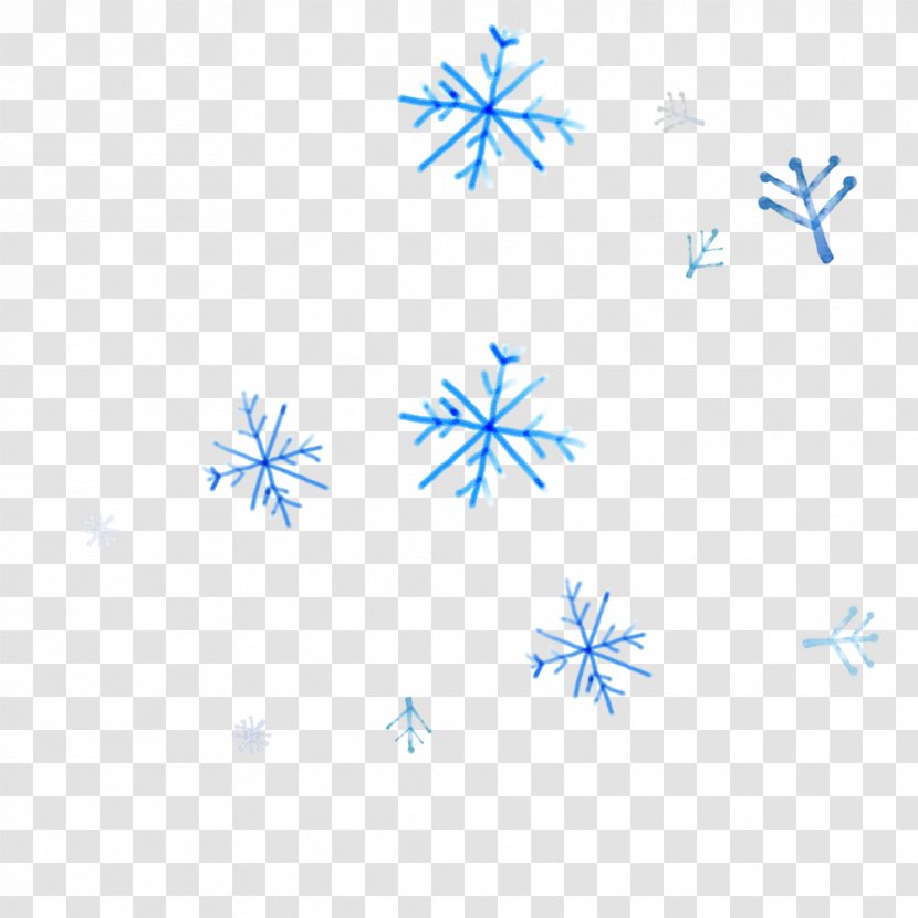 Area Pattern - Blue Snow Falling Material Transparent PNG