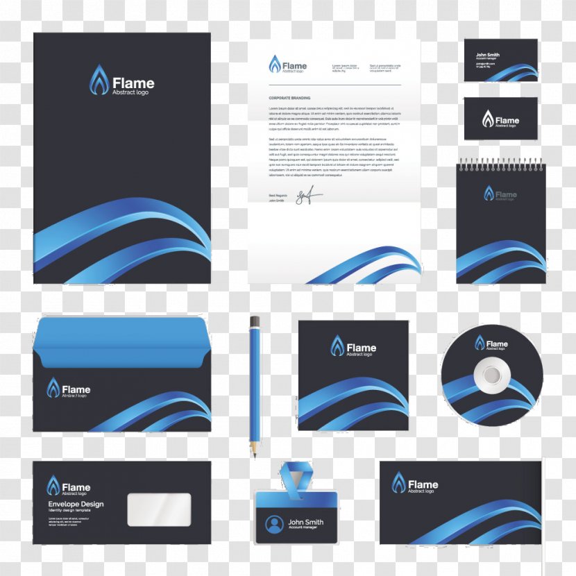 Logo Brand Corporate Identity - Management - Business Book Vi Design Blue Transparent PNG