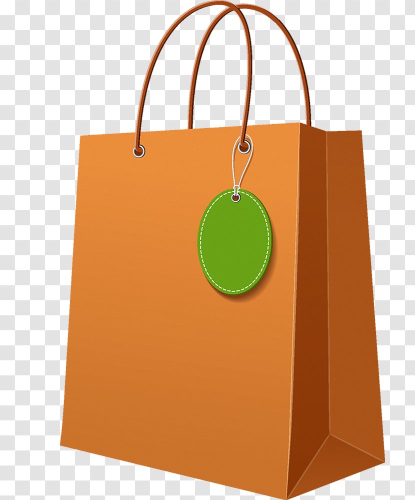 Shopping Bag Pizza Restaurant - Brand - Orange Transparent PNG