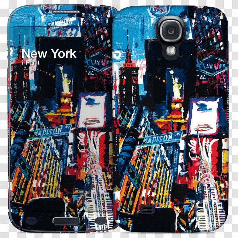 Mobile Phone Accessories New York City Paint Collage Polyurethane - Computer Monitors - Galxy Transparent PNG