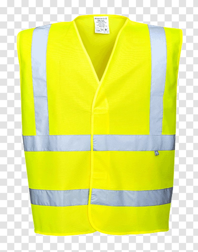 Armilla Reflectora High-visibility Clothing Waistcoat Personal Protective Equipment - Sleeve - Yellow Vest Transparent PNG