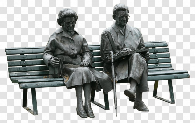 Bronze Sculpture Statue Foliranti - Human Behavior - Old People Transparent PNG