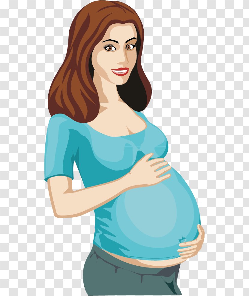 Pregnancy Woman Clip Art - Silhouette - Pregnant Women Vector Material Transparent PNG