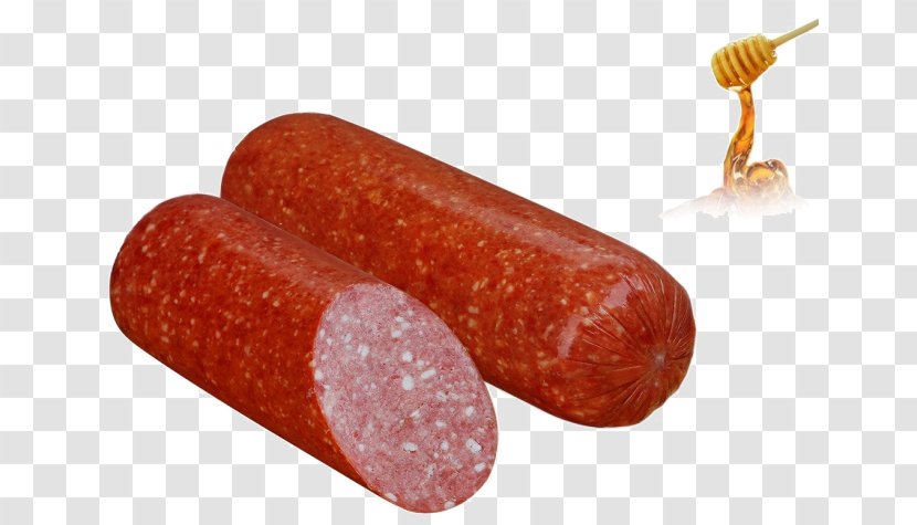 Cervelat Salami Smoking Sausage Meat - Kielbasa Transparent PNG
