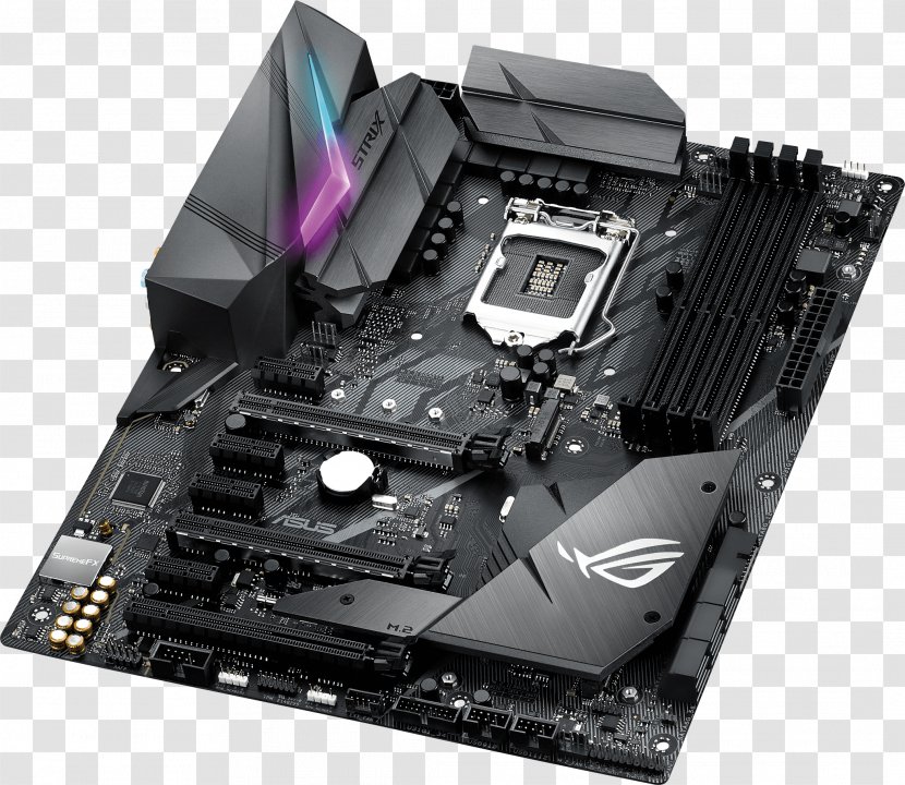 Intel ASUS ROG STRIX Z370-H GAMING - Computer Hardware - MotherboardATXLGA1151 SocketZ370LGA1151 Socket LGA 1151Intel Transparent PNG