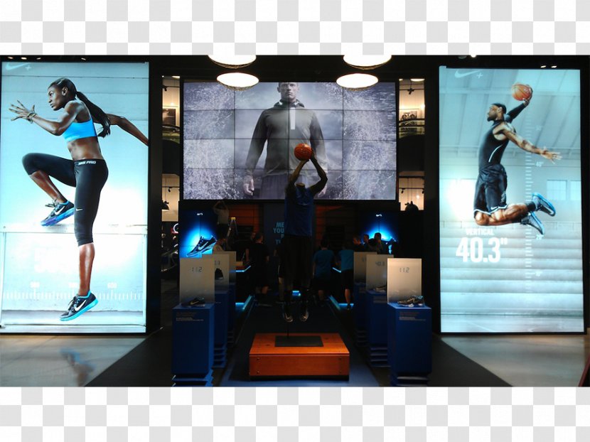 Nike+ FuelBand Video Wall Physical Fitness Computer Monitors Display Device - Media - Nike Transparent PNG