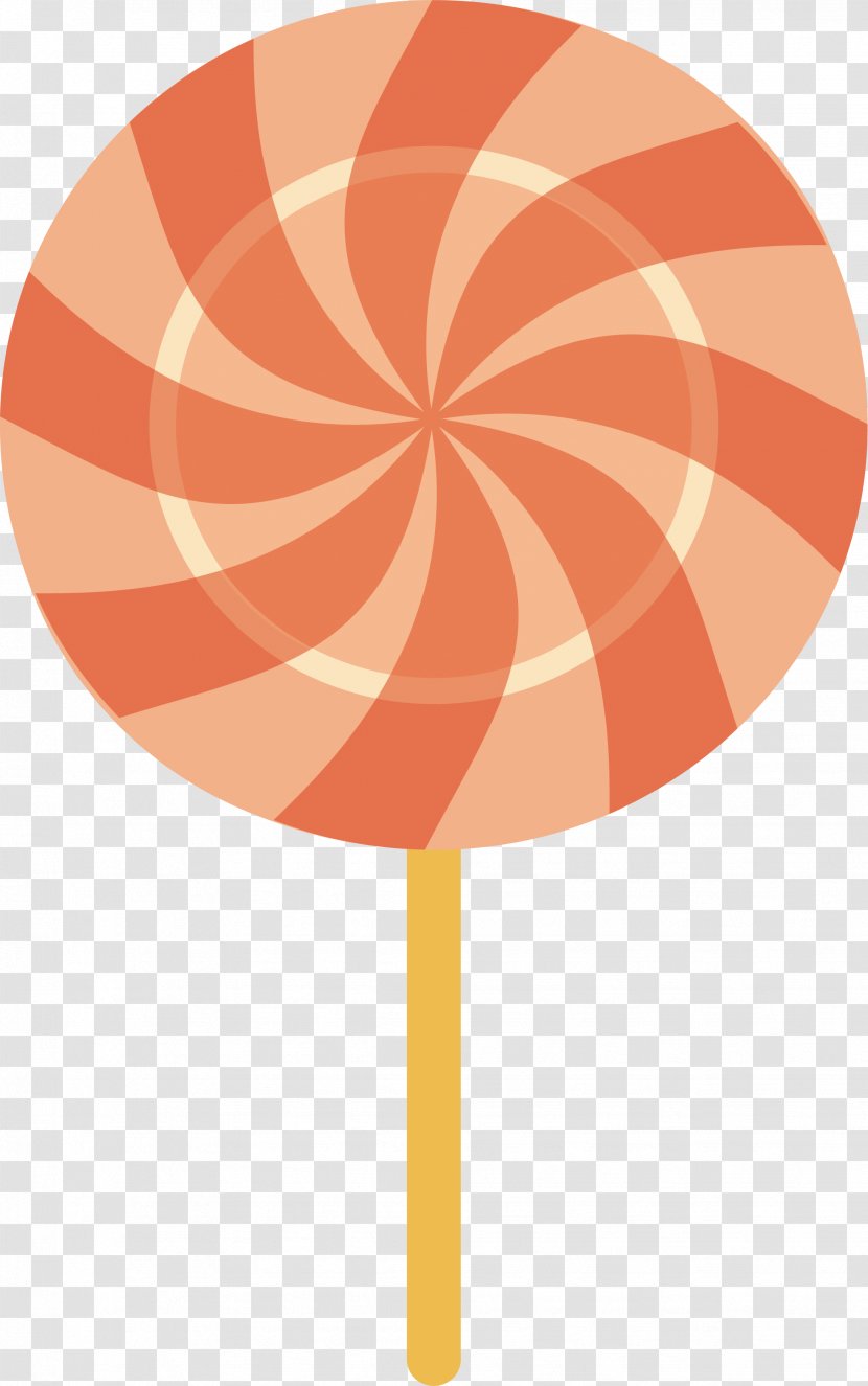 Lollipop Wave Tangerine - Orange - Sugar Transparent PNG