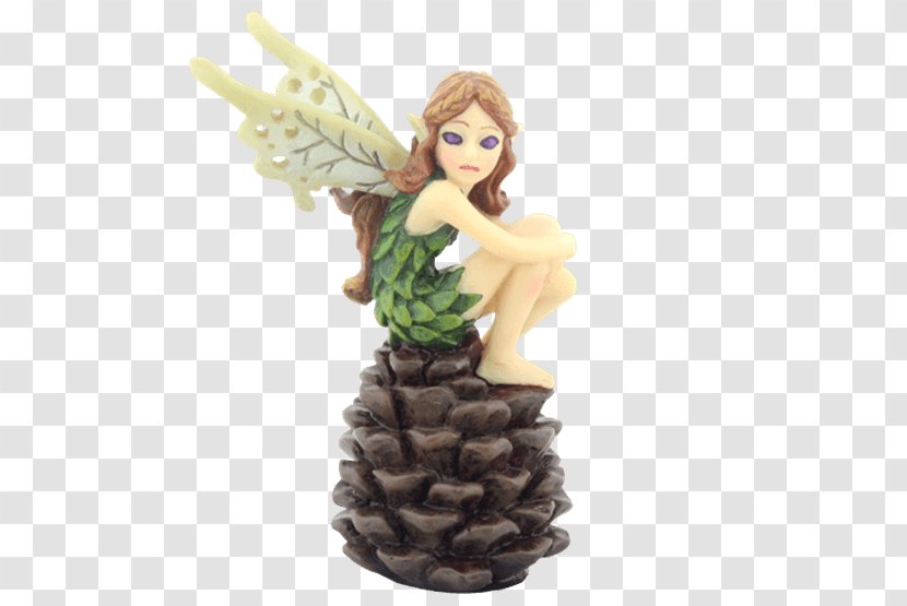 Figurine Fairy Statue Conifer Cone Pine Transparent PNG
