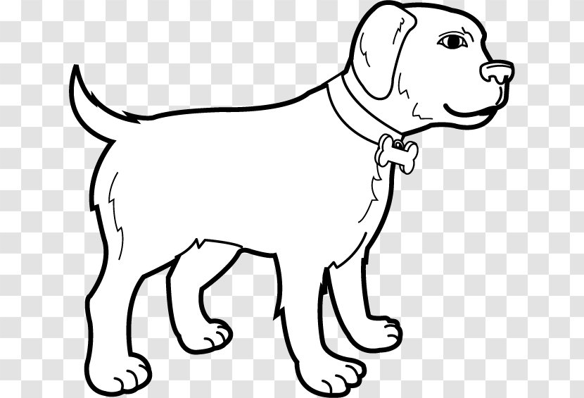 Dog Pet Puppy Animal Mammal - Monochrome - Bone Transparent PNG
