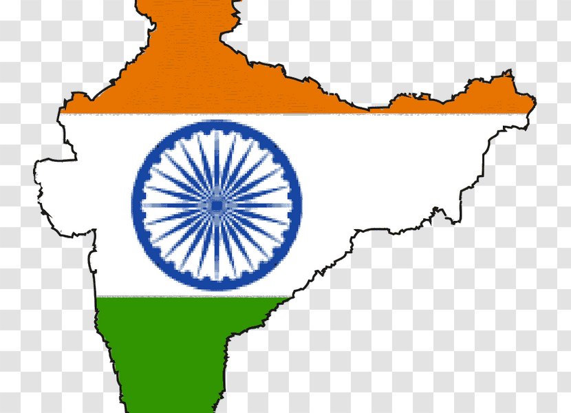 Flag Of India Indian Independence Movement Map Clip Art - National Symbols Transparent PNG