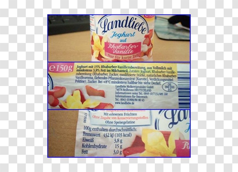 Yoghurt Ehrmann Landliebe Vanilla Food Transparent PNG