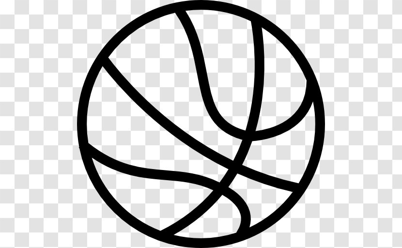 Outline Of Basketball Sport - Ball Transparent PNG