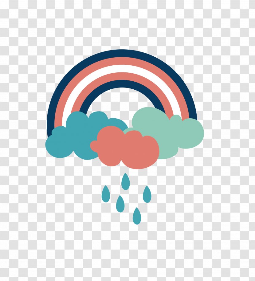 Rainbow Color Clip Art - Red - Storm Cartoon Creative Transparent PNG