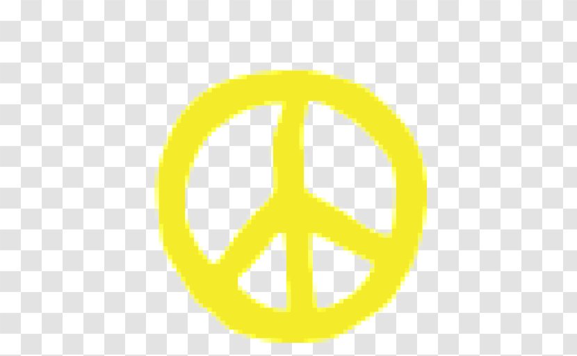 Peace Symbols Graphic Design - Yellow - Hippie Transparent PNG