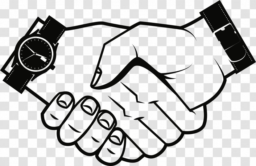 Handshake Clip Art - Cartoon - Hd Transparent PNG