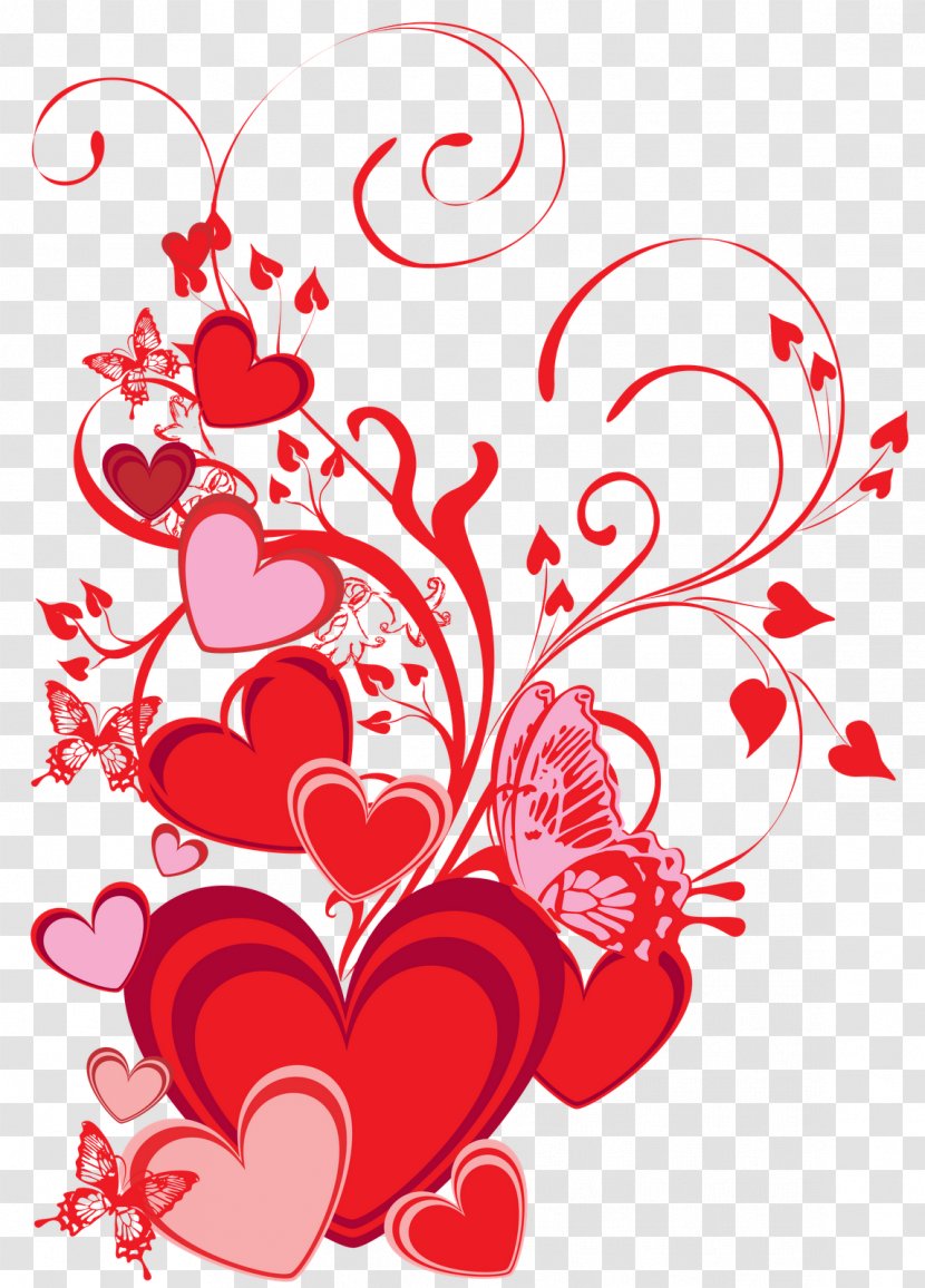 Valentine's Day Poster Heart - Cartoon - LOVE Transparent PNG