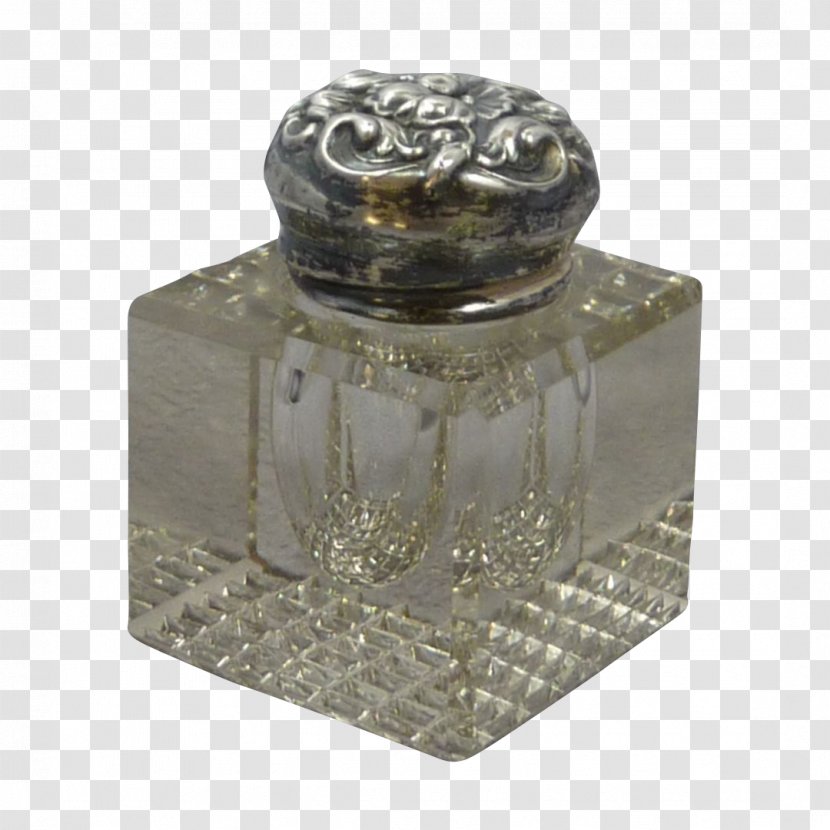 Silver Glass Bottle Perfume - Jar Transparent PNG