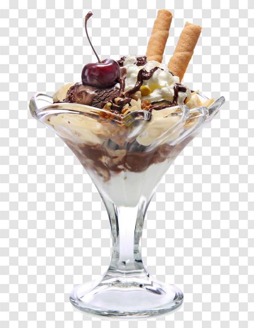 Ice Cream Dame Blanche Sundae Food Scoops Transparent PNG