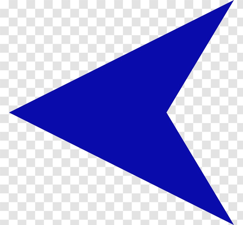 Triangle Area Pattern - Blue - Pictures Of Arrows Pointing Left Transparent PNG