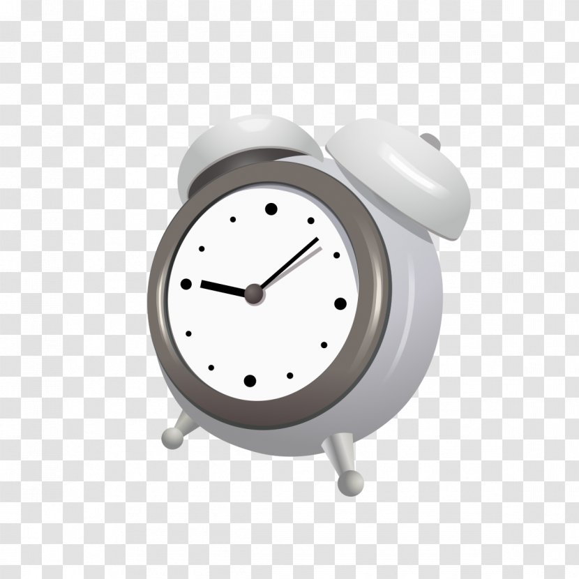 Alarm Clock Black And White - Device - Pattern Of Transparent PNG
